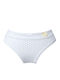 Baumwoll Damen-Slip Weiß 1628-Weiß-L