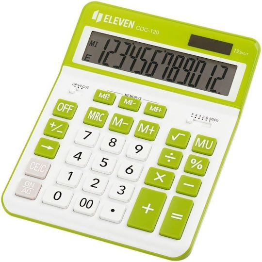 Eleven Liquids Calculator 12 Cifre în Culoare Albă