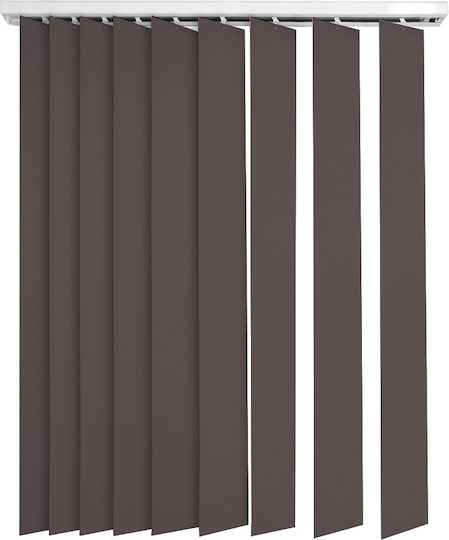 Elite Blinds 625072 Stoff Jalousie in Brauner Farbe P100xH100cm
