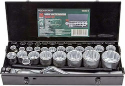 Rockforce RF-68263-9 Καστάνια με Καρυδάκια 3\4" 26τμχ