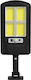Avizar 10w Solar Led Outdoor Light Ipx4 Waterproof Motion Sensor Black
