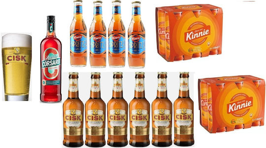 Cisk Compoziție Cu Pahare 400ml 7889778541824