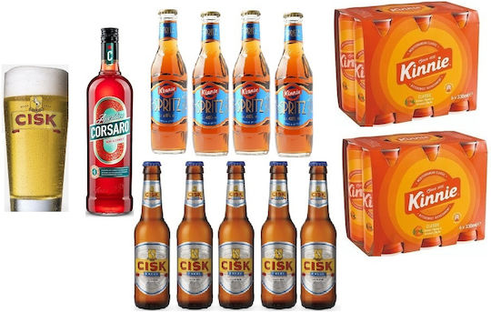 Cisk Wine Composition with Glasses 400ml