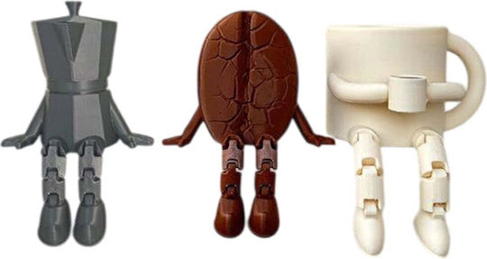 Aberto Design Set Figurine Decorative Din Plastic 8cm 3 Bucăți