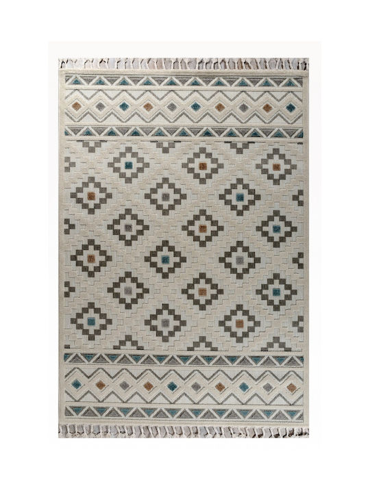 Tzikas Carpets Tenerife 54097 Modern Bedroom Rug Set Blue 3 Pieces