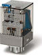 Industrial Relay 3p 10a 230v Ac Agni+au Contact Test Button Mechanical Action Indicator 60.13.8.230.5040