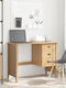 vidaXL Massivholz Schreibtisch Braune 100x45x74cm