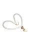 Ruby Pearl Silver Natural Bee Necklace