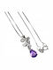 Delicate Natural 925 Amethyst Zircon Necklace