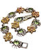 Songea Inna Silver Bracelet Sapphires Olivines