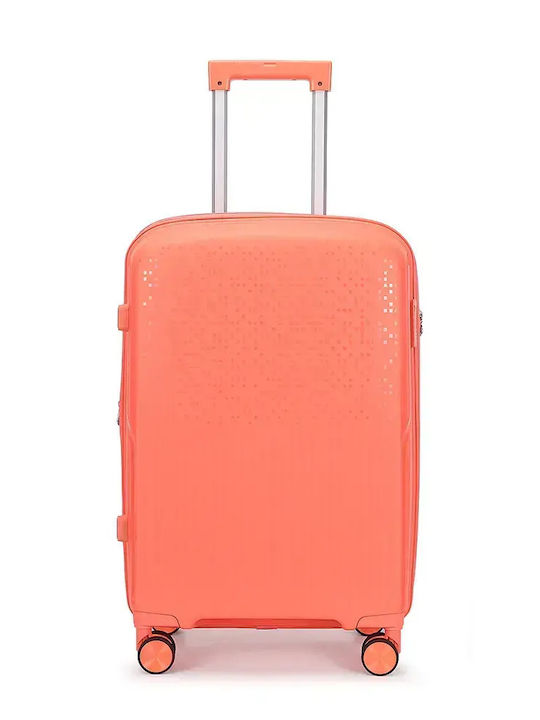 Amber Μεσαία Βαλίτσα Ταξιδίου Σκληρή Peachy Red...