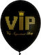 Set of 8 Black Latex Balloons 23cm