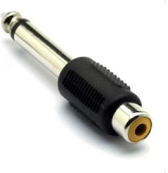 G&BL 66217 6.3mm Male to RCA Female Converter
