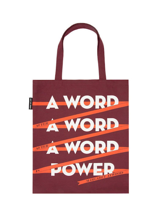 Υφασμάτινη Τσάντα 36x46cm Out Print A Word Is Power Margaret Atwood