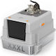 MrZoo Cat Toilet Closed Gray L70 x W50 x H30cm