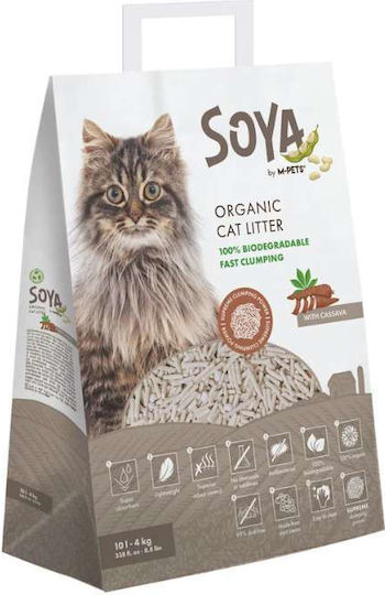 M-Pets Soya Φυτική Άμμος Γάτας Tofu 4kg / 10lt