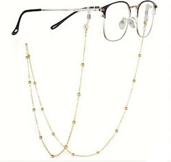 Steel Eyeglass Chain Gold