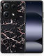 Marble Schwarz Rosa Gold Xiaomi Redmi Note 14s Handyhülle