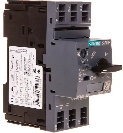 Motor-Schalter 3p 5kw 9-12 5a S00 3rv2011-1ka20