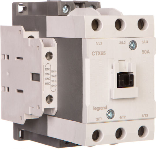 Legrand Power Contactor 50a 3p 24v Ac 2z 2r Ctx3