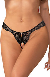 Прашка Без Чатал Obsessive Trinise Crotchless Thong Ean 5901688268230