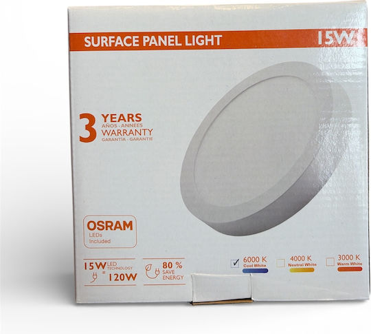 Osram Außen LED-Panels 15W mit Kaltweißem Licht 6000K