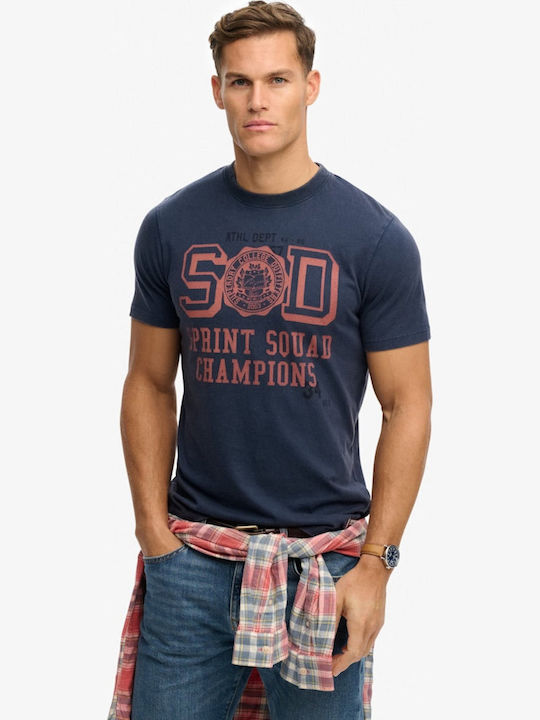 Superdry Sportliches T-Shirt Blau