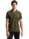 Polo Short Sleeve Blouse Deep Forest Green