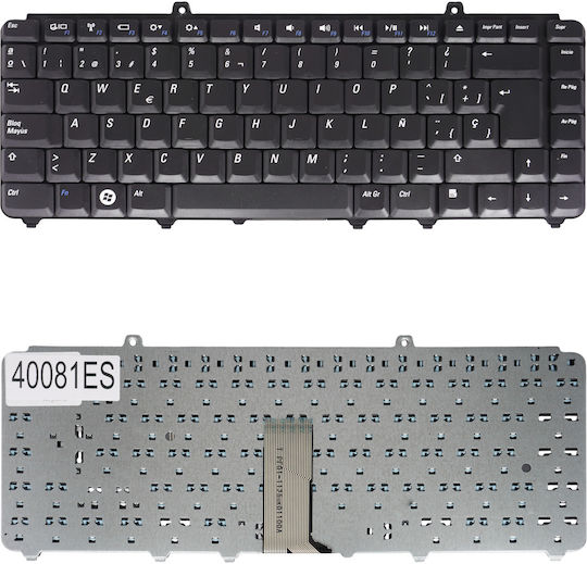 Испанска Клавиатура За Лаптоп Spanish Laptop Keyboard Dell Inspiron 1420 1520 1521 1525 1526 Xps M1330 M1530 Vostro 1400 1500 Nk750 0nk750 Nk752 Mu194 Es Черна Код 40081es
