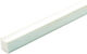 Bini Pătrat 65x65x3000mm Plastic Alb
