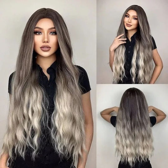 Animis Beauty Perucă Cu Păr Sintetic În Culoare Castanie 80cm