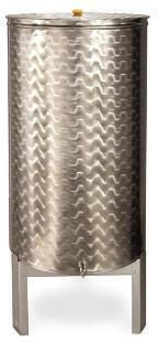 Δοχείο Inox 1 Κάνουλα Ανοικτού Τύπου Επίπεδο 150lt Χωρίς Βάση