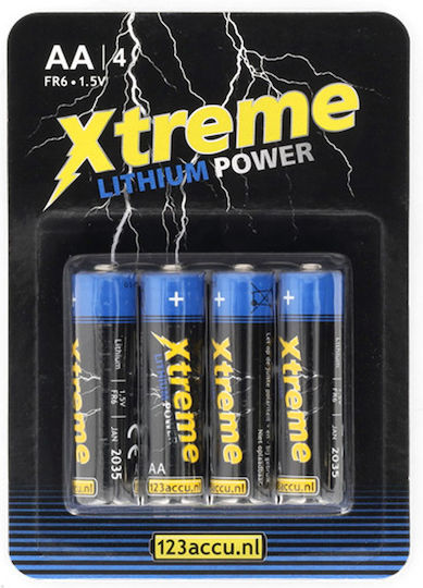 WS Xtreme Power Μπαταρίες Λιθίου AA 1.5V Μιας Χρήσης (High Performance) 4τμχ
