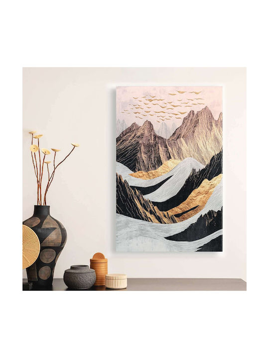 Megapap Abstract Mountain Gemälde auf Segeltuch 70x100cm