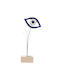Rozos Ceramics 43-639 Handmade Ceramic Tabletop Decor Eye 6x25