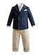 Kids Set With Pants & Coat Summer 6 Pieces Blue 100000AG1000441