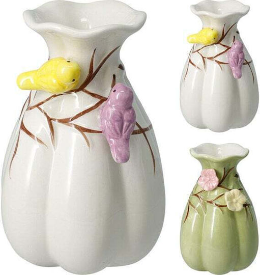 Koopman Decorative Porcelain Vase 10xH14cm (Various Colors)