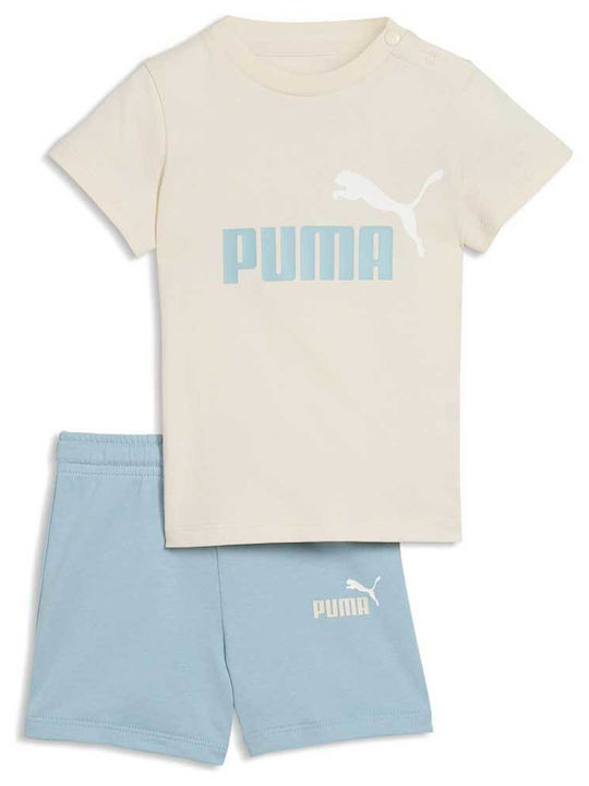PUMA Παιδικό Σετ με Σορτς Καλοκαιρινό 2τμχ Εκρο...