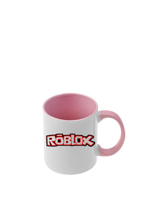 Roblox Tasse Rosa Mit Griff Innenraum