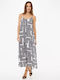 Summer Maxi Slip Dress for Wedding and Christening Multicolour