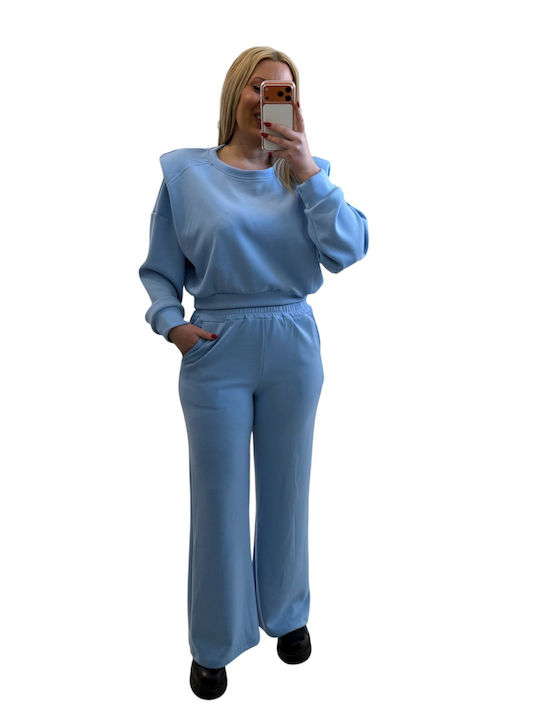 Women's Light Blue Set with Trousers