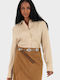 Long Sleeve Women's Shirt Beige