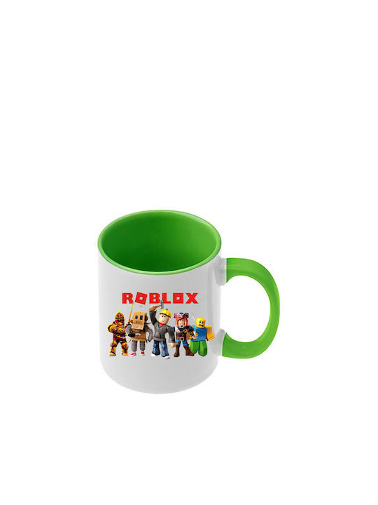 Roblox Tasse Offene Grüne Griff Innenraum