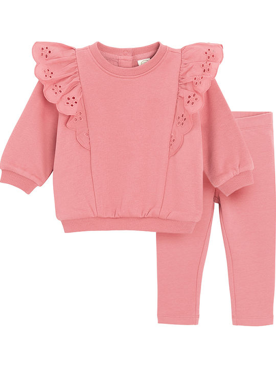 Kids Set with Leggings Winter 2 Pieces Pink