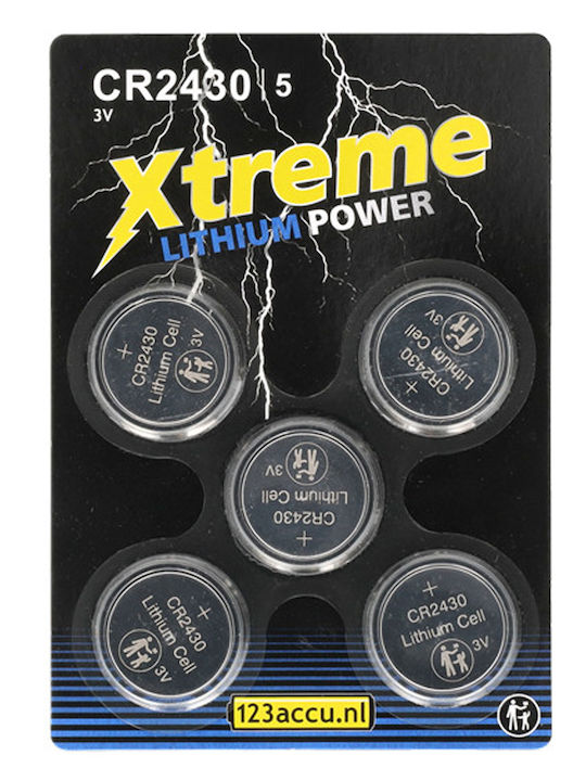 WS Xtreme Power Baterii Litiu pentru Ceasuri CR2430 3V 5buc