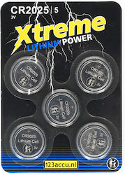 WS Xtreme Power Uhrenbatterien Lithium CR2025 3V 5 Stück WS Xtreme Power Uhrenbatterien Lithium CR2025 3V 5 Stück