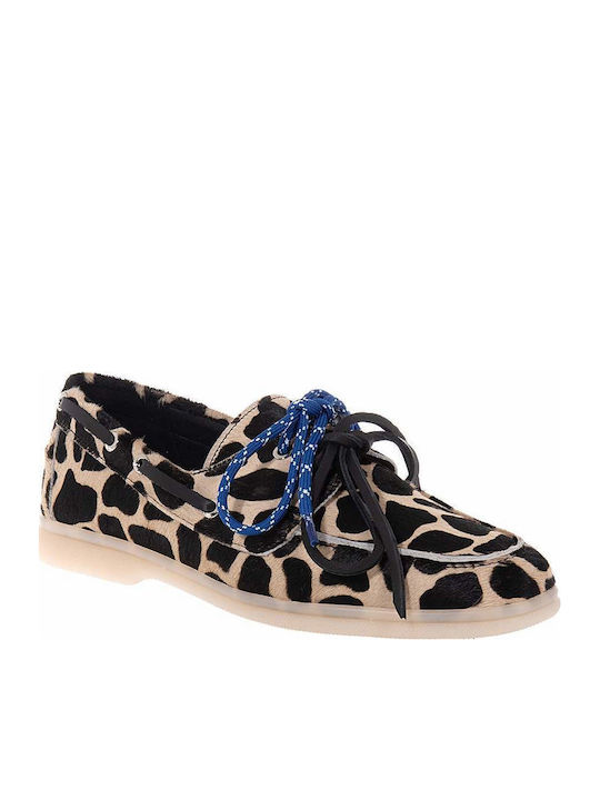 Leather Women's Loafers in Black Colour