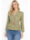 Morena Spain Women's Khaki Blazer SL-28245NV-26JA-KHAKI