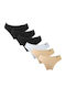 Damen-Slips Mehrfarbig Baumwolle MultiPack Schwarz/Beige/Weiß