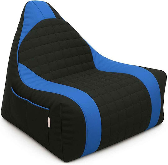 Gamer Bean Bag Chair Blue-Black 85x80x35cm Gamer Bean Bag Chair Blue-Black 85x80x35cm
